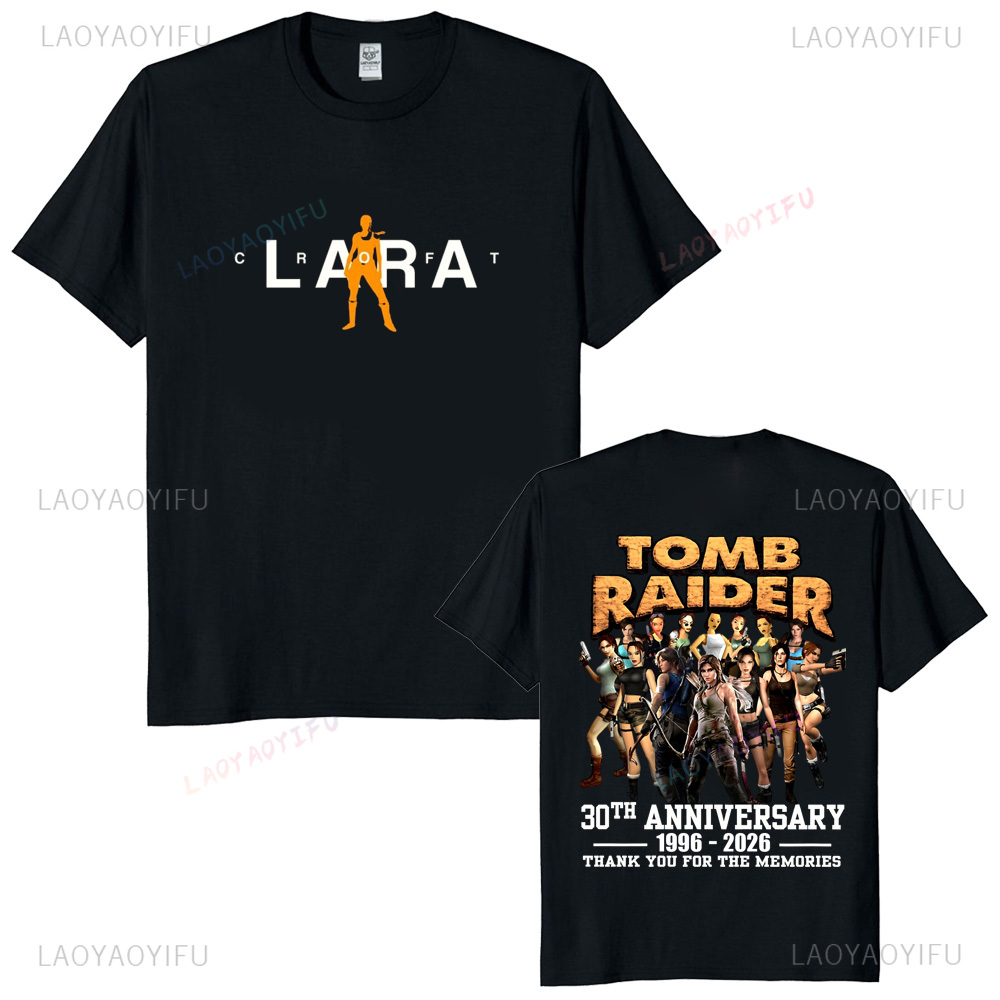 Tomb Raider 30th Anniversary U - Retro Gaming T Shirt recension och pris